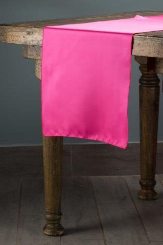 Matte Lamour Hot Pink table runner